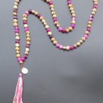 108 Pink Dyed Agate and Jasper Stone Mala