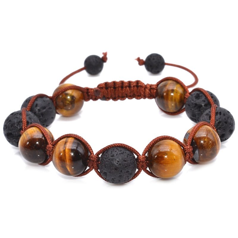 12mm-lava-stone-tiger-eye-bracelet.jpg 12mm Lava Stone Tiger Eye Bracelet - Image 1