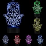 3D Hamsa Hand Desk Lamp