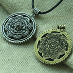 3D Lotus Mandala Necklace