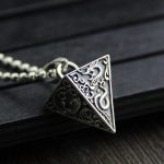 4 Legendary Animals Sterling Silver Pyramid Pendant