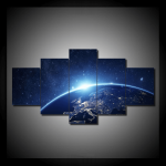 5 Panel Dawn of A New Light Canvas Painting