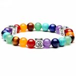 7 Chakra Box Om Charm Bracelet
