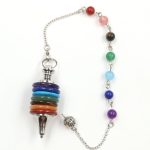 7 Chakra Cairn Gem Stone Pendulum