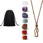 7 Chakra Healing Crystal Pendant Set