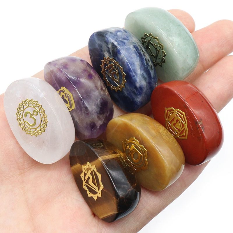 7-chakra-spiritual-rejuvenation-palm-stone-set.jpg 7 Chakra Spiritual Rejuvenation Palm Stone Set - Image 1