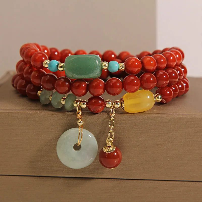 abundance-and-prosperity-red-agate-mala.jpg Abundance and Prosperity Red Agate Mala - Image 1