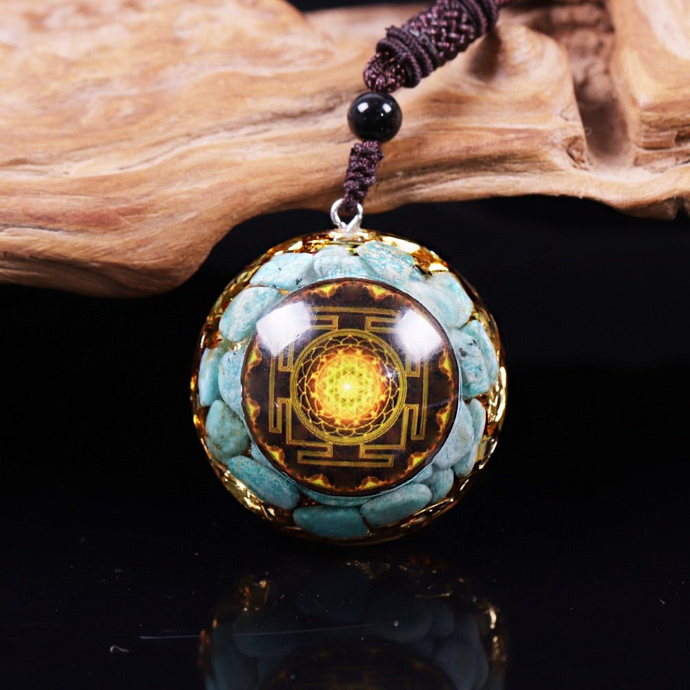 amazonite-orgone-necklace.jpg Amazonite Orgone Necklace - Image 1
