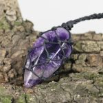 Amethyst Macrame Necklace