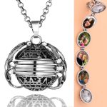 Angel Wing Photo Locket Necklace