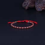 Balance and Harmony Lucky Handmade Buddhist Knots Rope Bracelet