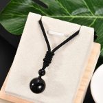 Black Obsidian Stone Lucky Necklace