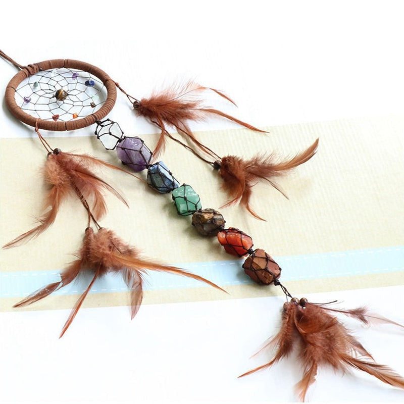 bohemian-7-chakra-dreamcatcher.jpg Bohemian 7 Chakra Dreamcatcher - Image 1