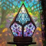 Bohemian Polar Star Wooden Table Lamp