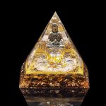 Buddha Natural Tiger Eye Pyramid