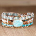 Calming Amazonite Wrap Bracelet