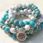 Calming Howlite 108 Mala Wrap Bracelet