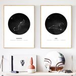 Celestial Constellation Wall Art Poster