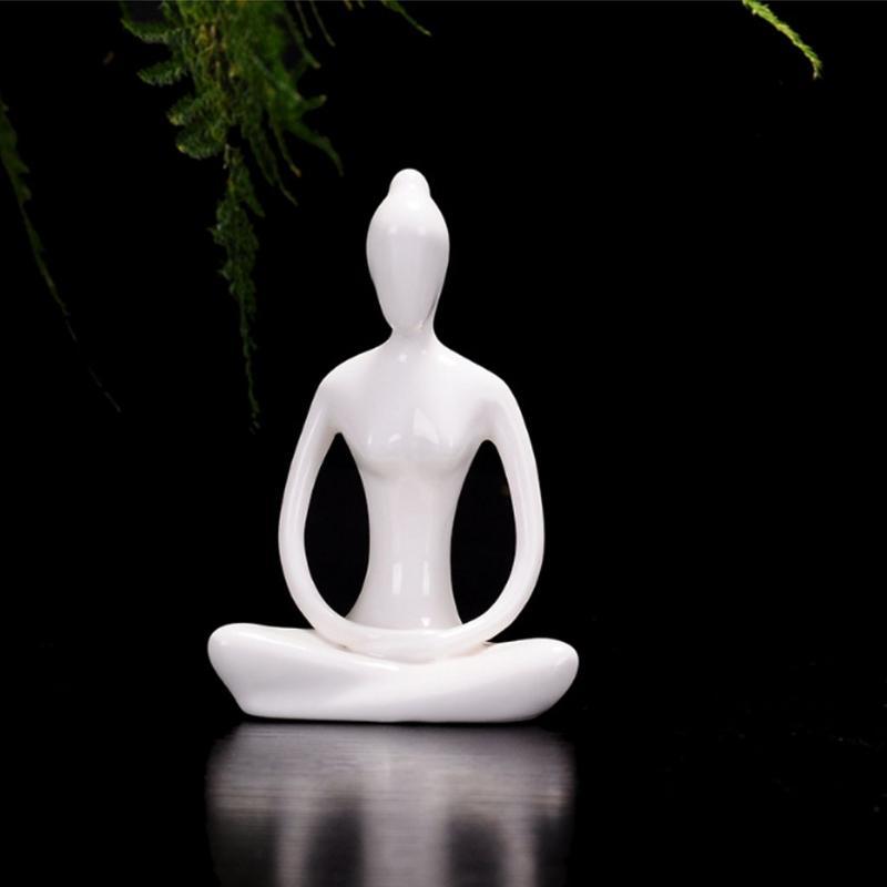 Yoga Lady Ceramic Figurine - Image 8