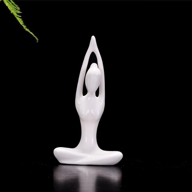 Yoga Lady Ceramic Figurine - Image 11