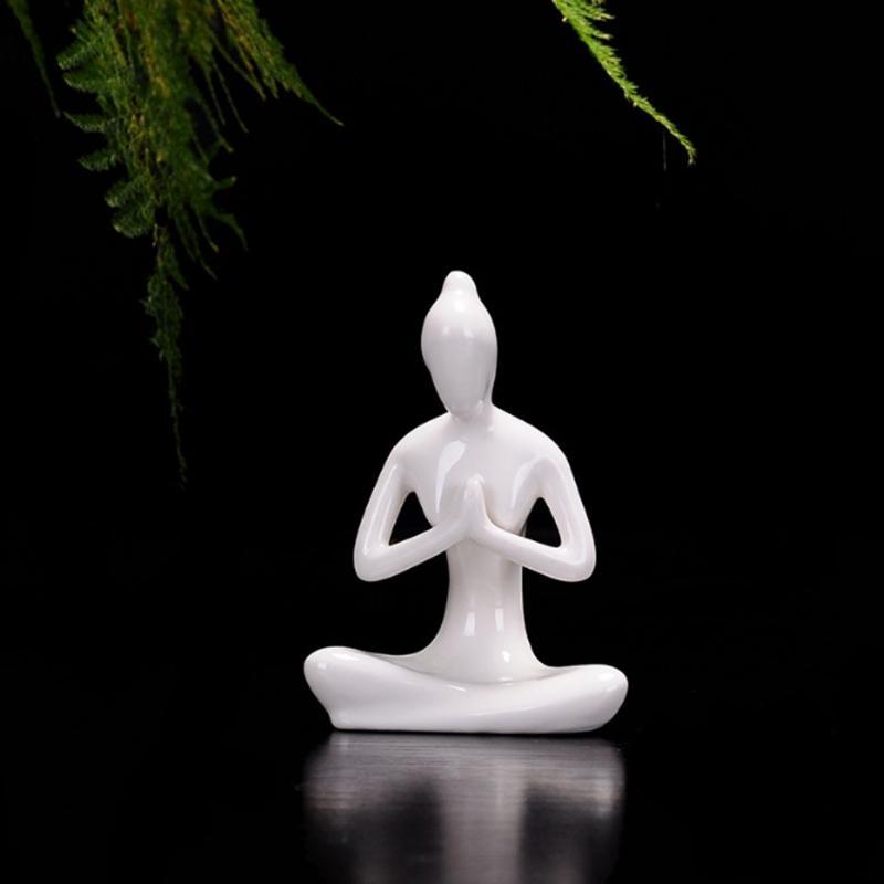 Yoga Lady Ceramic Figurine - Image 7