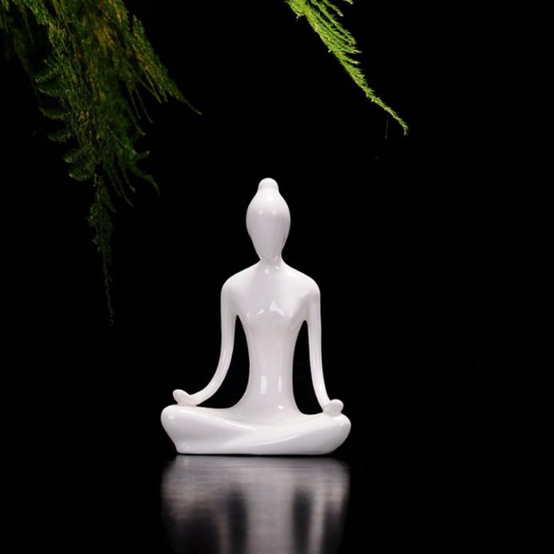 Yoga Lady Ceramic Figurine - Image 9