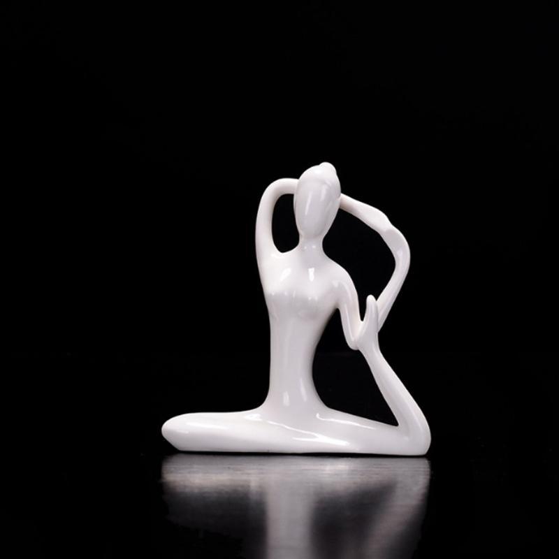 Yoga Lady Ceramic Figurine - Image 10