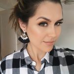 Classy Crystal Studded Tassel Fan Earrings