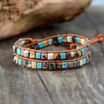 Colorful Life Mixed Stone Double Wrap Bracelet