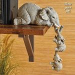 Crafted Holding Baby Elephant Set
