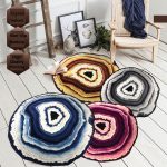 Crystal Geode Slice Rug