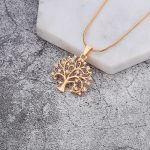 Crystal Studded Tree Of Enlightenment Necklace