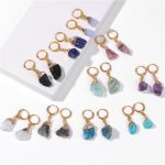 Drop Crystal Raw Earrings