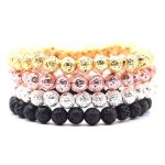 Elegance Lava Stone Bracelet