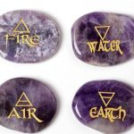 Elements Of Amethyst Palm Stone Set