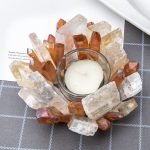 Energy Cleansing Calcite Crystal Candle Holder