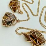 Energy Crystal Stone Net Pocket Pendant