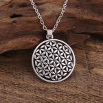 Flower of Life Pendant Necklace Silver Plated