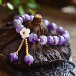 Flower of Tranquility Amethyst Bracelet