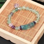 Fluorite Heart Crystal Bracelet