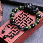 Fortune Rainbow Eye Obsidian PiXiu Bracelet