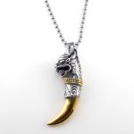 Gallant Dragon Titanium Pendant Necklace