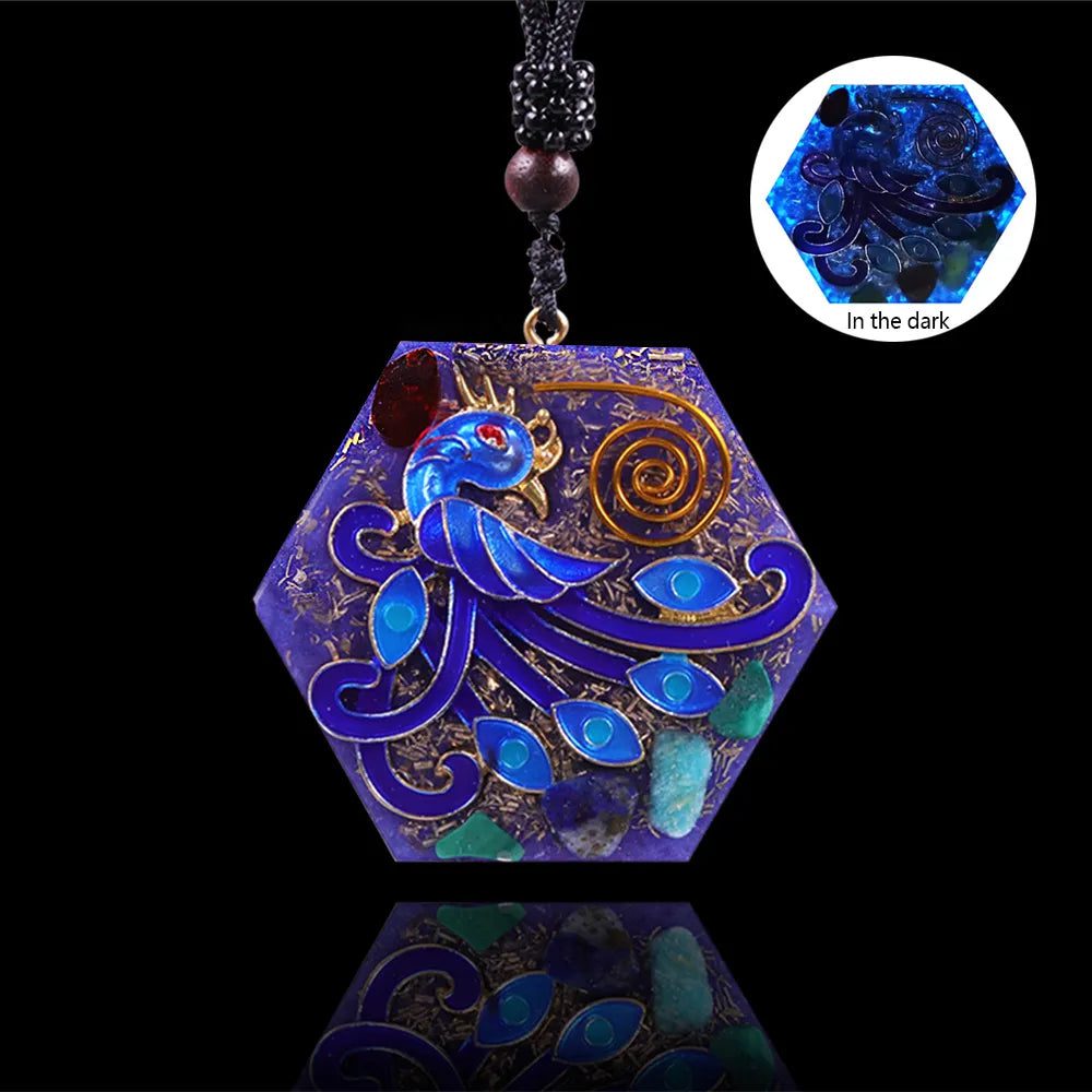 glow-in-the-dark-phoenix-orgonite-necklace.jpg Glow In The Dark Phoenix Orgonite Necklace - Image 1