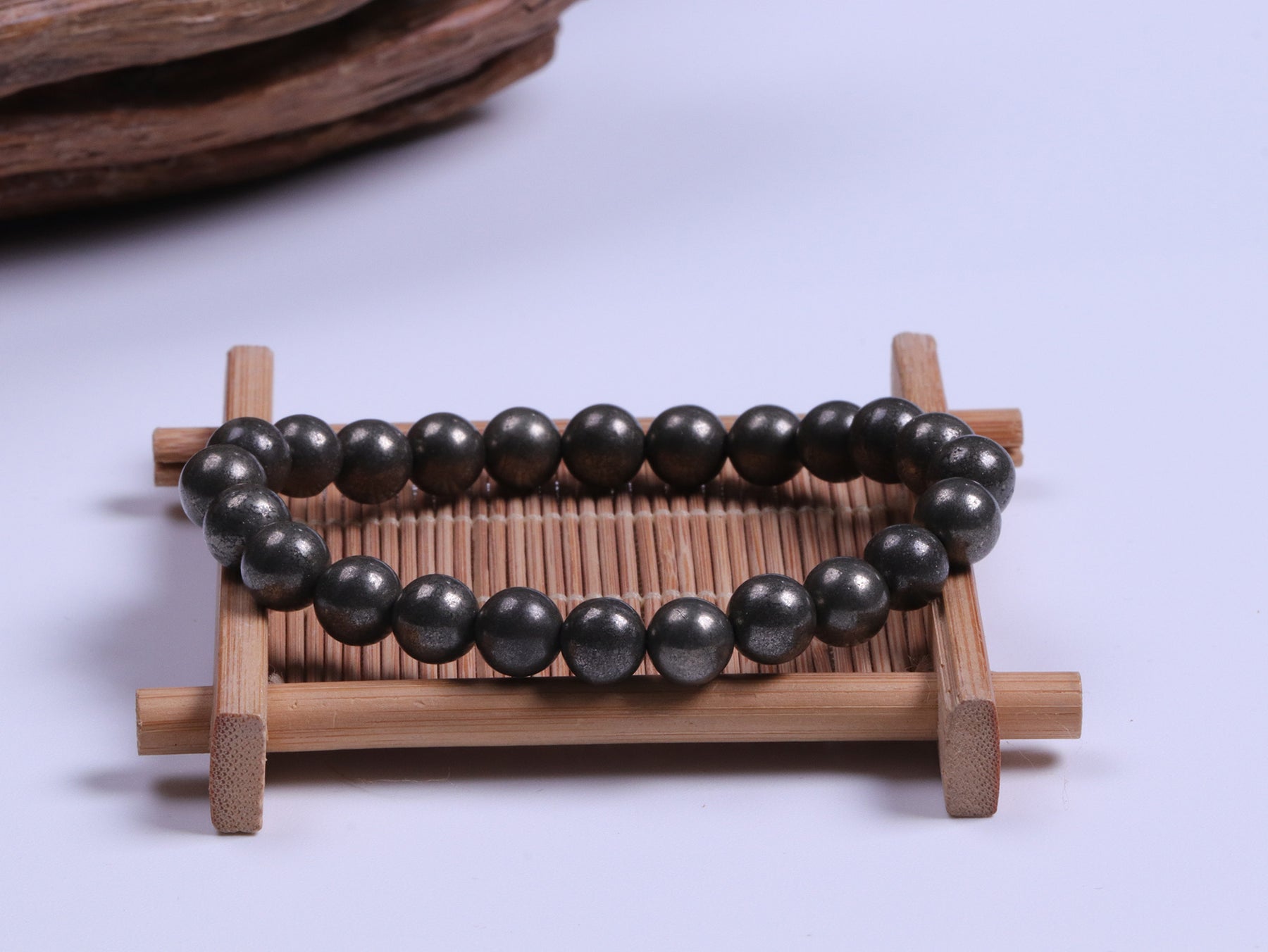 golden-armor-pyrite-protection-bracelet.jpg Golden Armor Pyrite Protection Bracelet - Image 1