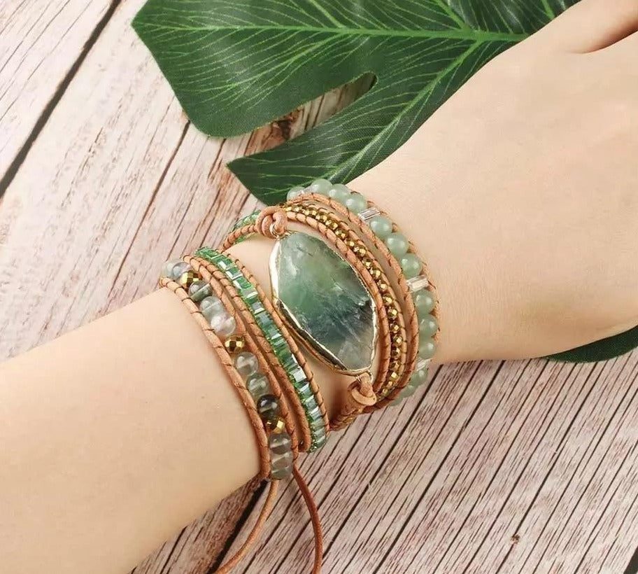 green-means-go-abundance-bracelet.jpg Green Means Go Abundance Bracelet - Image 1
