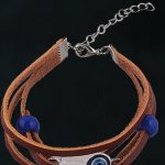 Hamsa and Evil Eye Leather Bracelet