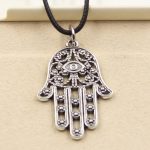 Hamsa Hand Rope Necklace