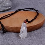 Hand Carved Bergamot Jade Pendant