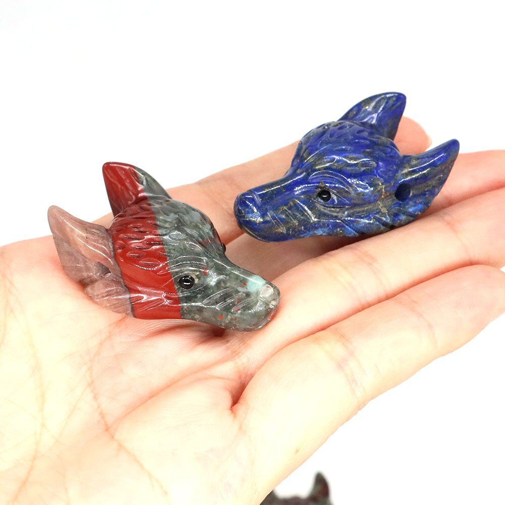 hand-carved-wolf-head-pendant.jpg Hand Carved Wolf Head Pendant - Image 1