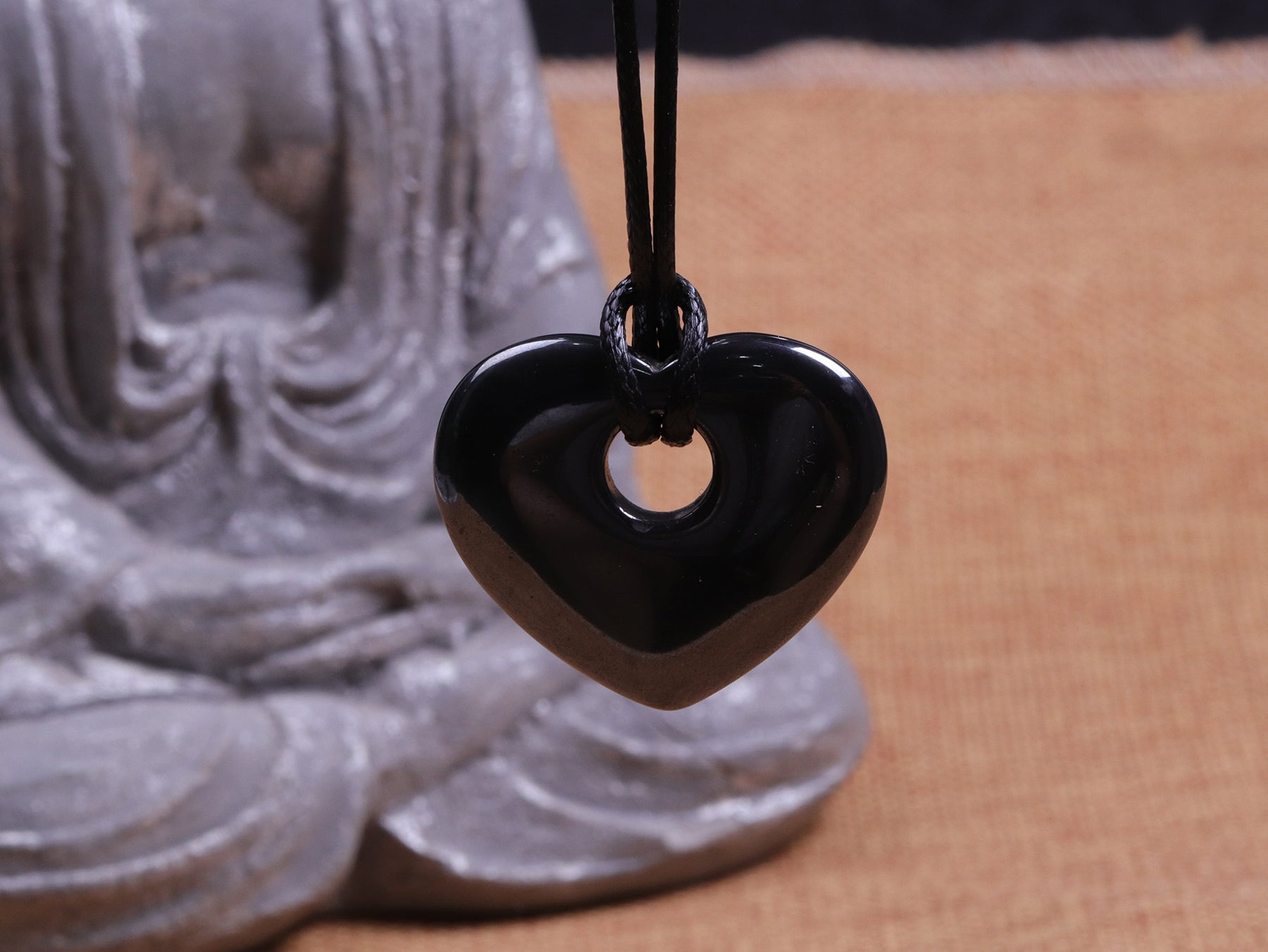 healing-hematite-heart-necklace.jpg Healing Hematite Heart Necklace - Image 1